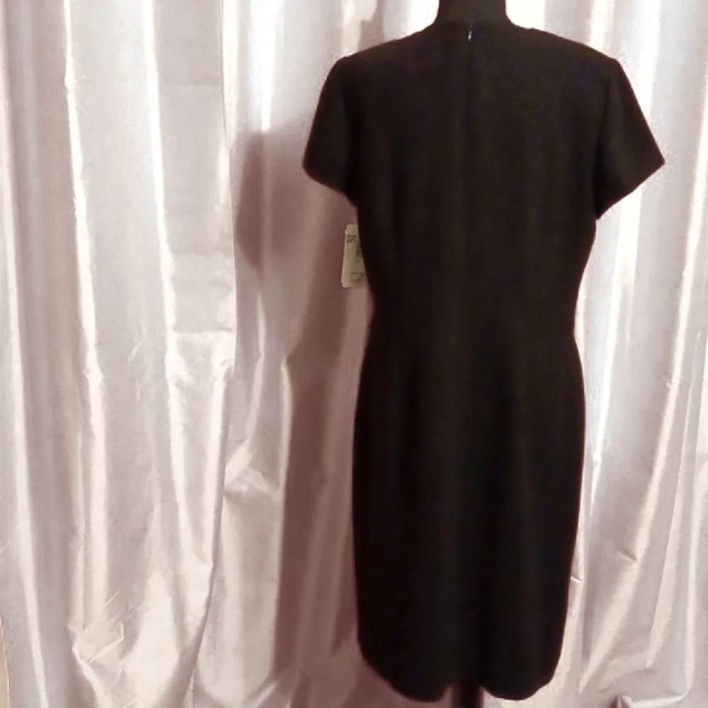 D11-👌- David Warren Black Dress - sz 12 women's - NWT - Picture 2 of 10